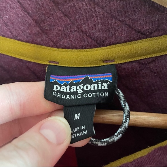 Patagonia | Quilted Snap T Pullover in Maroon, size medium - Picture 3 of 10